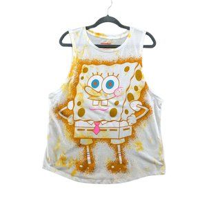 NWT Girls Size XXL (19)  Spongebob Squarepants Graphic Tank Top Shirt Active